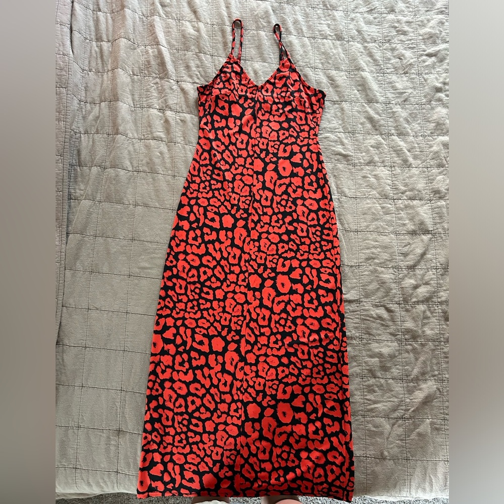 Red and black printer dress!